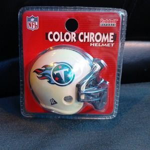 NFL‎ Tennessee Titans Riddell Sport Color Chrome Football Micro Pocket Helmet